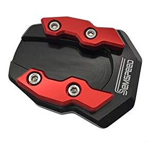 LongGreat Patin d'élargissement du pied de béquille de moto Side Stand Pad Anti-Slip Kickstand Extension Plate Pad Pour Honda Forza 300 125 250 2017-2020 (Red, Nouveau style) - Publicité LongGreat Patin d'élargissement du pied de béquille de moto Side Stand Pad Anti-Slip Kickstand Extension Plate Pad Pour Honda Forza 300 125 250 2017-2020 (Red, Nouveau style) - Publicité