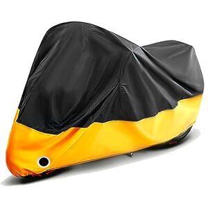 YHANNI Moto Spécial Housse Bâche Protection pour Honda CB750 Hornet CB 750 190T Quatre Saisons Exterieur Anti poussière/Pluie/Vent/UV avec Trou Verrouillage Antivol,BlackOrange - Publicité