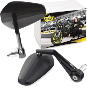 Area1 Rétroviseur de guidon de moto CNC compatible avec compatible avec Suzuki Gladius SFV 650 / Inazuma 250F / TDR 125 240(V56) - Publicité