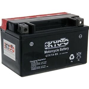 KYOTO Batterie moto  GTX7A-BS (YTX7A-BS) Sans entretien 12 V 6 Ah Dimensions: 150 x 87 x 94 mm compatible avec APRILIA Enduro 489KYMCO Agility 125 2006-2008 - Publicité