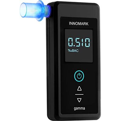 Innomark Gamma Éthylotest rechargeable et portable avec affichage numérique - Publicité Innomark Gamma Éthylotest rechargeable et portable avec affichage numérique - Publicité