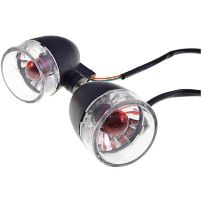 2EXTREME 2EXTREM Clignotants arrière compatible avec Kymco Agility Basic One 50 125 Scooter, noir, verre clair, ovale, halogène douze volts, montage par vissage; convient aux versions cent centimètres cubes - Publicité 2EXTREME 2EXTREM Clignotants arrière compatible avec Kymco Agility Basic One 50 125 Scooter, noir, verre clair, ovale, halogène douze volts, montage par vissage; convient aux versions cent centimètres cubes - Publicité