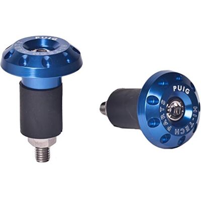 Extrémités de barre universelles PUIG 6222A bleues - Bar ends - Publicité Extrémités de barre universelles PUIG 6222A bleues - Bar ends - Publicité