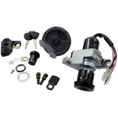 2EXTREME Kit serrure compatible avec YAMAHA Aerox 50, compatible avec MBK Nitro 50 SA14, 5BR; contact à clé, bouchon réservoir, deux clés, mécanisme selle, verrou trappe batterie; quatre broches plus une - Publicité 2EXTREME Kit serrure compatible avec YAMAHA Aerox 50, compatible avec MBK Nitro 50 SA14, 5BR; contact à clé, bouchon réservoir, deux clés, mécanisme selle, verrou trappe batterie; quatre broches plus une - Publicité