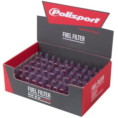 Polisport Filtre à carburant universel de 6 mm pour moto de tourisme et véhicule tout-terrain - Publicité Polisport Filtre à carburant universel de 6 mm pour moto de tourisme et véhicule tout-terrain - Publicité