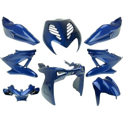 2EXTREME kit carénage bleu métallisé 8 pièces compatible avec Yamaha Aerox Habillage plastique brillant azur, huit éléments, compatible avec MBK Nitro 50 ou 100 centimètres cubes jusque 2013, sans vis - Publicité 2EXTREME kit carénage bleu métallisé 8 pièces compatible avec Yamaha Aerox Habillage plastique brillant azur, huit éléments, compatible avec MBK Nitro 50 ou 100 centimètres cubes jusque 2013, sans vis - Publicité