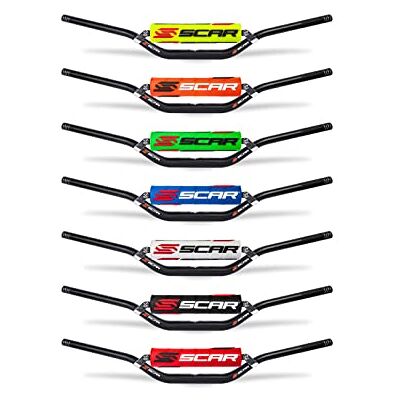 SCAR Guidon Moto Cross 22mm Haut Alu Street Roadster Hornet CB Bandit GSR Z750 Mousse Bleu foncé - Publicité SCAR Guidon Moto Cross 22mm Haut Alu Street Roadster Hornet CB Bandit GSR Z750 Mousse Bleu foncé - Publicité
