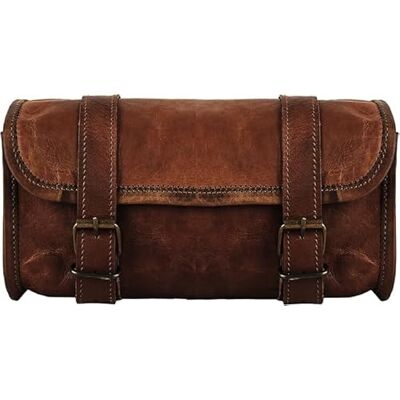 american blue Sac de moto vintage en cuir de chèvre véritable avec 2 sangles de fermeture à boucle Marron Sac à outils Libération rapide Renforcé Guidon Fourche en cuir - Publicité american blue Sac de moto vintage en cuir de chèvre véritable avec 2 sangles de fermeture à boucle Marron Sac à outils Libération rapide Renforcé Guidon Fourche en cuir - Publicité