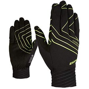 Ziener Ugo GTX Inf Gants de Ski de Fond Nordique et de Crosscountry   Coupe-Vent, Respirant, Moulant Unisexe, Noir/Citron Vert, 9 - Publicité