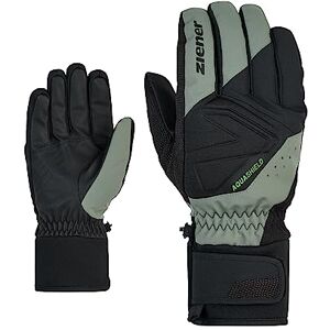 Ziener GATIS Gants de Ski/Sports d'hiver pour Homme Imperméables et Respirants Vert mud Taille 10,5 - Publicité