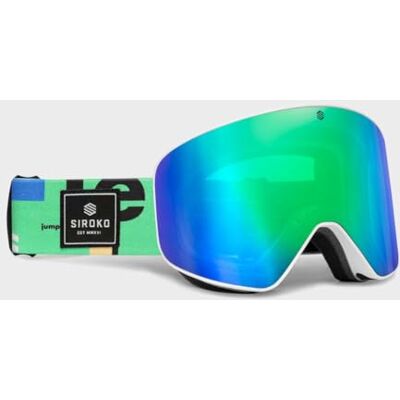 SIROKO Masques de Ski et Snowboard OTG GX Cypress Bleu/Vert - Publicité SIROKO Masques de Ski et Snowboard OTG GX Cypress Bleu/Vert - Publicité