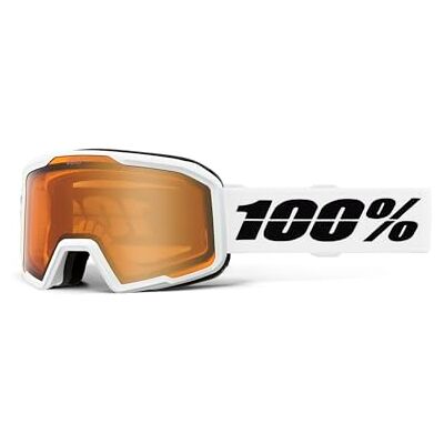 100% VALNOR snow goggle, Base White Amber Lens - Publicité 100% VALNOR snow goggle, Base White Amber Lens - Publicité