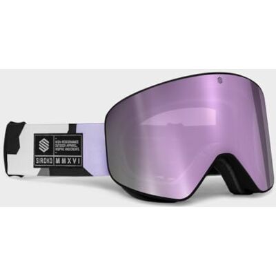 SIROKO Masques de Ski et Snowboard OTG GX Amethyst Lavande/Gris - Publicité SIROKO Masques de Ski et Snowboard OTG GX Amethyst Lavande/Gris - Publicité