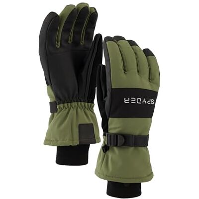 Spyder Gants de Ski d'hiver isolés pour Homme, Vert poussière, Taille M - Publicité Spyder Gants de Ski d'hiver isolés pour Homme, Vert poussière, Taille M - Publicité