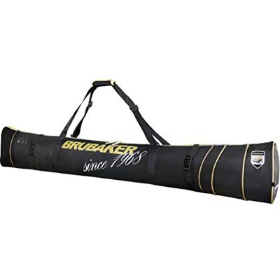 BRUBAKER 'Carver Pro Grenoble' Housse à Skis rembourrée pour 1 Paire de Skis & bâtons 170 cm Noir/Doré - Publicité BRUBAKER 'Carver Pro Grenoble' Housse à Skis rembourrée pour 1 Paire de Skis & bâtons 170 cm Noir/Doré - Publicité