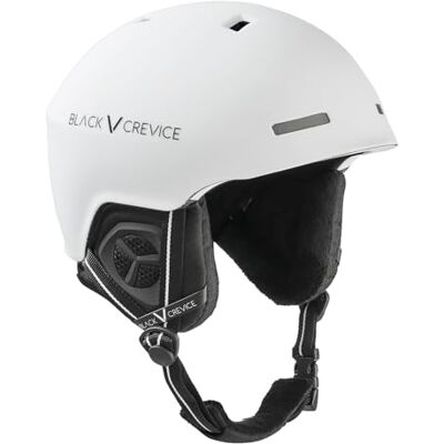 BLACK CREVICE Casque de ski pour homme et femme Modèle : Aspen I Casque de snowboard au design sportif I Ajustement en continu de la taille, blanc, L - Publicité BLACK CREVICE Casque de ski pour homme et femme Modèle : Aspen I Casque de snowboard au design sportif I Ajustement en continu de la taille, blanc, L - Publicité