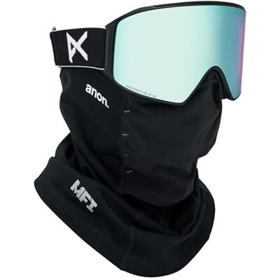 Anon Lunettes cylindriques M4 + lentille bonus + masque MFI, monture : noir, verres : Perceive Variable Blue (21% / S2), verres de rechange : Perceive Cloudy Pink (53% / S1) - Publicité Anon Lunettes cylindriques M4 + lentille bonus + masque MFI, monture : noir, verres : Perceive Variable Blue (21% / S2), verres de rechange : Perceive Cloudy Pink (53% / S1) - Publicité