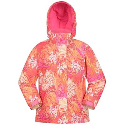 Mountain Warehouse Veste de Ski Snowdrop imprimée pour Enfant Imperméable, Jupe Pare-Neige intégrée, Poches zippées, Capuche détachable, Poignets Ajustables, Hiver - Publicité Mountain Warehouse Veste de Ski Snowdrop imprimée pour Enfant Imperméable, Jupe Pare-Neige intégrée, Poches zippées, Capuche détachable, Poignets Ajustables, Hiver - Publicité