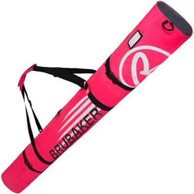 BRUBAKER ‘Carver Champion’ Série limitée Housse à Skis rembourrée pour 1 Paire de Skis et Bâtons 170 cm Fuchsia Fluo Blanc - Publicité BRUBAKER ‘Carver Champion’ Série limitée Housse à Skis rembourrée pour 1 Paire de Skis et Bâtons 170 cm Fuchsia Fluo Blanc - Publicité