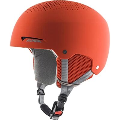 ALPINA Unisexe Enfants, ZUPO Casque de Ski, Pumpkin-Orange Matt, 51-55 cm - Publicité ALPINA Unisexe Enfants, ZUPO Casque de Ski, Pumpkin-Orange Matt, 51-55 cm - Publicité