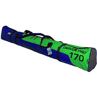 BRUBAKER 'Carver Pro 2.0' Nouvelles Couleurs Housse à Skis rembourrée pour 1 Paire de Skis et Bâtons 170 cm Vert/Bleu - Publicité BRUBAKER 'Carver Pro 2.0' Nouvelles Couleurs Housse à Skis rembourrée pour 1 Paire de Skis et Bâtons 170 cm Vert/Bleu - Publicité