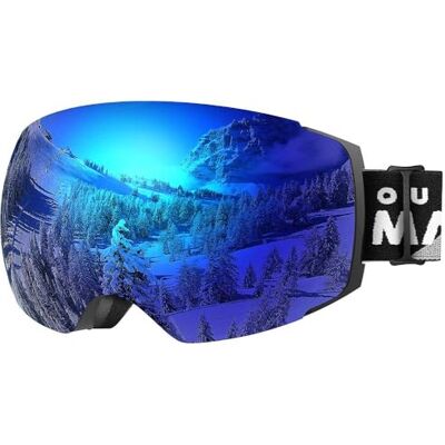 OutdoorMaster Masque de Ski Pro Lunettes de Ski Frameless, Lentille Interchangeable 100% Protection UV400 Masques de Snowboard pour Hommes & Femme,Garçons et Filles - Publicité OutdoorMaster Masque de Ski Pro Lunettes de Ski Frameless, Lentille Interchangeable 100% Protection UV400 Masques de Snowboard pour Hommes & Femme,Garçons et Filles - Publicité