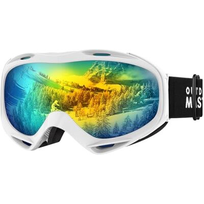 OutdoorMaster Masque de ski OTG unisexe, anti-buée, protection UV 100 %, ski et snowboard pour homme, femme, garçons et filles (Revo Or VLT 13 %) - Publicité OutdoorMaster Masque de ski OTG unisexe, anti-buée, protection UV 100 %, ski et snowboard pour homme, femme, garçons et filles (Revo Or VLT 13 %) - Publicité