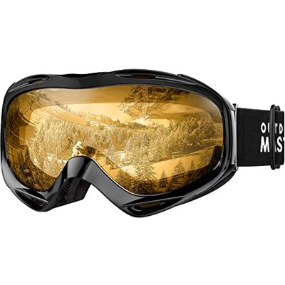 OutdoorMaster Masque de ski OTG unisexe, anti-buée, protection UV 100 %, lunettes de ski, snowboard pour homme, femme, garçons et filles (Orange VLT 65 %) - Publicité OutdoorMaster Masque de ski OTG unisexe, anti-buée, protection UV 100 %, lunettes de ski, snowboard pour homme, femme, garçons et filles (Orange VLT 65 %) - Publicité