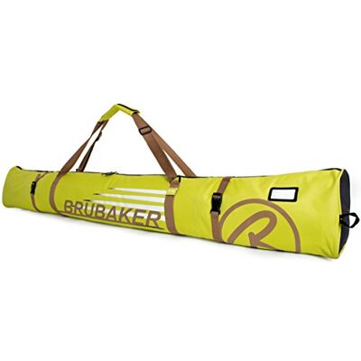 Brubaker Carver Champion Sac de Ski rembourré pour 1 Paire de Skis et bâtons Vert Clair Marron 190 x 34 x 34 cm - Publicité Brubaker Carver Champion Sac de Ski rembourré pour 1 Paire de Skis et bâtons Vert Clair Marron 190 x 34 x 34 cm - Publicité