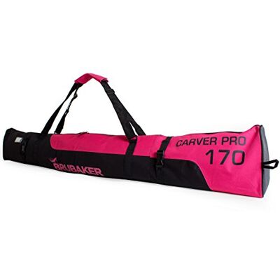 BRUBAKER ‘Carver Pro 2.0’ Série limitée Housse à Skis rembourrée pour 1 Paire de Skis et Bâtons 170 cm Fuchsia Fluo/Noir - Publicité BRUBAKER ‘Carver Pro 2.0’ Série limitée Housse à Skis rembourrée pour 1 Paire de Skis et Bâtons 170 cm Fuchsia Fluo/Noir - Publicité