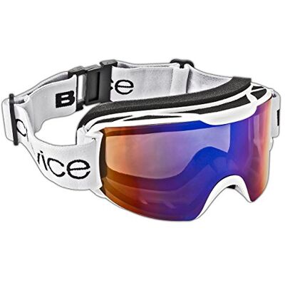 Black Crevice Masque de Ski pour Adulte Taille Unique Blanc Weiß/Smoke Blue - Publicité Black Crevice Masque de Ski pour Adulte Taille Unique Blanc Weiß/Smoke Blue - Publicité