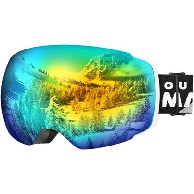 OutdoorMaster Masque de Ski Pro Lunettes de Ski Frameless, Lentille Interchangeable 100% Protection UV400 Masques de Snowboard pour Hommes & Femme,Garçons et Filles - Publicité OutdoorMaster Masque de Ski Pro Lunettes de Ski Frameless, Lentille Interchangeable 100% Protection UV400 Masques de Snowboard pour Hommes & Femme,Garçons et Filles - Publicité