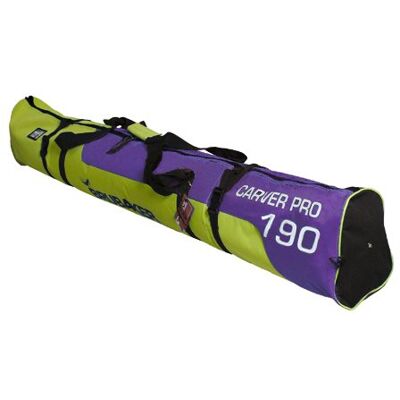 BRUBAKER 'Carver Pro 2.0' Nouvelles Couleurs Housse à Skis rembourrée pour 1 Paire de Skis et Bâtons 190 cm Vert jaunâtre/Violet - Publicité BRUBAKER 'Carver Pro 2.0' Nouvelles Couleurs Housse à Skis rembourrée pour 1 Paire de Skis et Bâtons 190 cm Vert jaunâtre/Violet - Publicité
