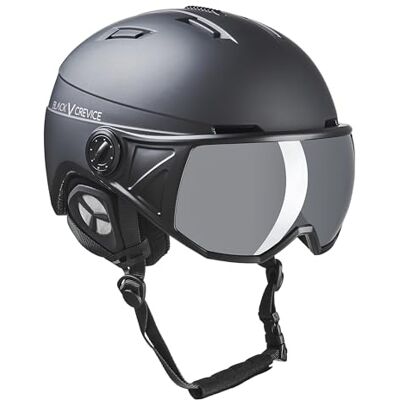 Black Crevice Casque de Ski Adulte (Unisexe), Noir/Argent, Taille M (54-57 cm) - Publicité Black Crevice Casque de Ski Adulte (Unisexe), Noir/Argent, Taille M (54-57 cm) - Publicité