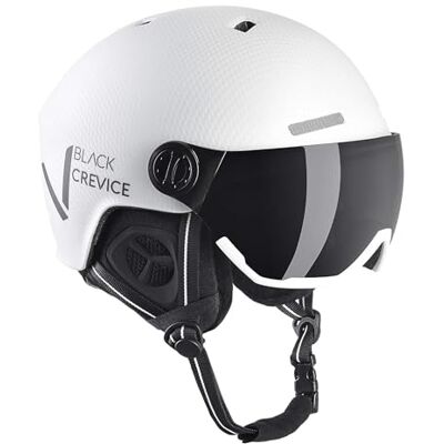BLACK CREVICE Casque de Ski Kaprun I Casque de Ski avec visière en Style Pilote en différentes Couleurs I Hommes & Femmes I Casque de Snowboard Unisexe I Respirant I Taille réglable - Publicité BLACK CREVICE Casque de Ski Kaprun I Casque de Ski avec visière en Style Pilote en différentes Couleurs I Hommes & Femmes I Casque de Snowboard Unisexe I Respirant I Taille réglable - Publicité