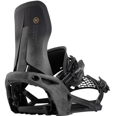 Nidecker Supermatic Snowboard First Fixations universelles, à Double entrée, automatiques - Publicité Nidecker Supermatic Snowboard First Fixations universelles, à Double entrée, automatiques - Publicité