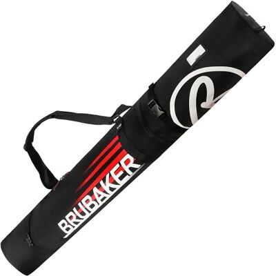BRUBAKER ‘Carver Champion’ Housse à Skis rembourrée pour 1 Paire de Skis et Bâtons 190 cm Noir/Rouge - Publicité BRUBAKER ‘Carver Champion’ Housse à Skis rembourrée pour 1 Paire de Skis et Bâtons 190 cm Noir/Rouge - Publicité