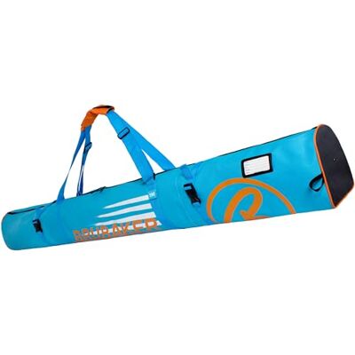 Brubaker Carver Champion Sac de Ski rembourré pour 1 Paire de Skis et bâtons de Ski indéchirable Bleu Orange 190 x 34 x 34 cm - Publicité Brubaker Carver Champion Sac de Ski rembourré pour 1 Paire de Skis et bâtons de Ski indéchirable Bleu Orange 190 x 34 x 34 cm - Publicité