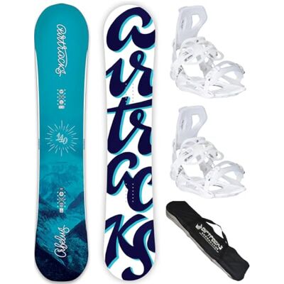 AIRTRACKS Snowboard Set/Pack/Planche ORBELUS Femme+Fixations Master W FASTEC+SB Sac/Neuf - Publicité AIRTRACKS Snowboard Set/Pack/Planche ORBELUS Femme+Fixations Master W FASTEC+SB Sac/Neuf - Publicité