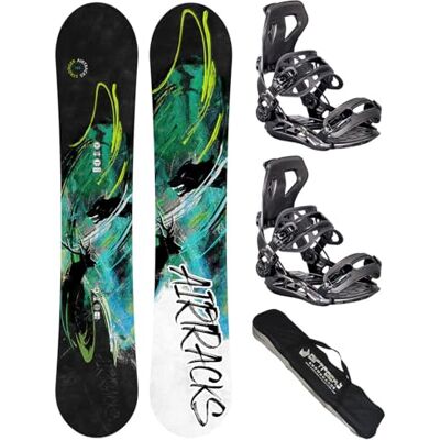 Airtracks Kit de snowboard Snowboard Stronger Wide Flat Zero Rocker + fixations Master Fastec + sac de snowboard 156, 159, 163, 165 cm - Publicité Airtracks Kit de snowboard Snowboard Stronger Wide Flat Zero Rocker + fixations Master Fastec + sac de snowboard 156, 159, 163, 165 cm - Publicité