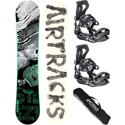 AIRTRACKS Snowboard Set/Pack Planche STEEZY Hybrid Rocker+Fixations Master FASTEC+SB Sac/Neuf - Publicité AIRTRACKS Snowboard Set/Pack Planche STEEZY Hybrid Rocker+Fixations Master FASTEC+SB Sac/Neuf - Publicité