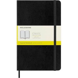 Moleskine book Carnet Classique en papier Quadrillé Journal à Fermeture Souple et à Fermeture Élastique, Noir Grand format 13 x 21 A5- 192 Pages - Publicité Moleskine book Carnet Classique en papier Quadrillé Journal à Fermeture Souple et à Fermeture Élastique, Noir Grand format 13 x 21 A5- 192 Pages - Publicité