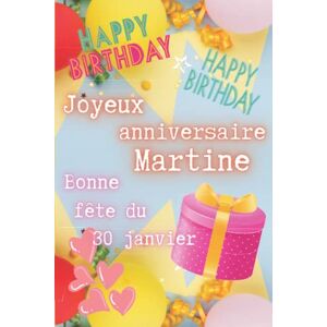 Teferarire, Frédéric Joyeux anniversaire Martine & bonne fête du 30 janvier: Cadeau original comme une carte d’anniversaire pour toutes les Martine, 80 pages d’humours, de ... le jour de la fête de son prénom par exemple. Publicité Teferarire, Frédéric Joyeux anniversaire Martine & bonne fête du 30 janvier: Cadeau original comme une carte d’anniversaire pour toutes les Martine, 80 pages d’humours, de ... le jour de la fête de son prénom par exemple. Publicité