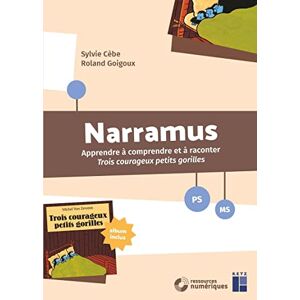 Cèbe, Sylvie Narramus : Trois courageux petits gorilles PS-MS (+ CD-Rom/téléchargement) - Publicité Cèbe, Sylvie Narramus : Trois courageux petits gorilles PS-MS (+ CD-Rom/téléchargement) - Publicité