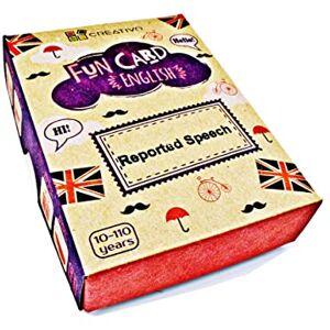 Fun Card English REPORTED SPEECH (Grammar and Vocabulary Flashcards + Exciting Game) - Publicité Fun Card English REPORTED SPEECH (Grammar and Vocabulary Flashcards + Exciting Game) - Publicité