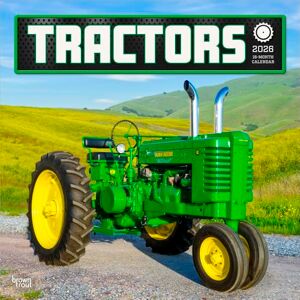 Tracteurs Calendrier mural mensuel carré suspendu 2026 30,5 x 61 cm Sans plastique BrownTrout Ferme Campagne Rurale - Publicité Tracteurs Calendrier mural mensuel carré suspendu 2026 30,5 x 61 cm Sans plastique BrownTrout Ferme Campagne Rurale - Publicité
