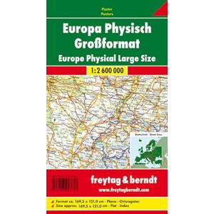 Freytag-Berndt European physical, 1:2.6 million, Large-format - Publicité Freytag-Berndt European physical, 1:2.6 million, Large-format - Publicité