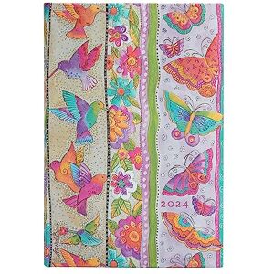 Paperblanks Calendrier 12 mois 2024 Colibri et papillons Horizontal Mini (100 × 140 mm) - Publicité Paperblanks Calendrier 12 mois 2024 Colibri et papillons Horizontal Mini (100 × 140 mm) - Publicité