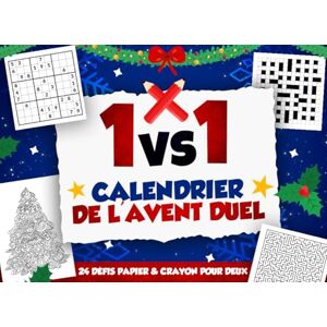 Nox, Viorel Calendrier de l’Avent Duel 1vs1 24 Défis Papier & Crayon pour Deux: Calendrier Interactif avec Énigmes & Défis Idéal comme Cadeau de Noël pour Amis, Frères & soeurs, Couples, Collègues ou Parents - Publicité Nox, Viorel Calendrier de l’Avent Duel 1vs1 24 Défis Papier & Crayon pour Deux: Calendrier Interactif avec Énigmes & Défis Idéal comme Cadeau de Noël pour Amis, Frères & soeurs, Couples, Collègues ou Parents - Publicité