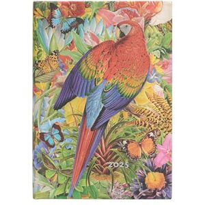 Paperblanks Calendrier 12 mois 2025 Motif jardin tropical Midi Horizontal Fermeture par bande élastique - Publicité Paperblanks Calendrier 12 mois 2025 Motif jardin tropical Midi Horizontal Fermeture par bande élastique - Publicité
